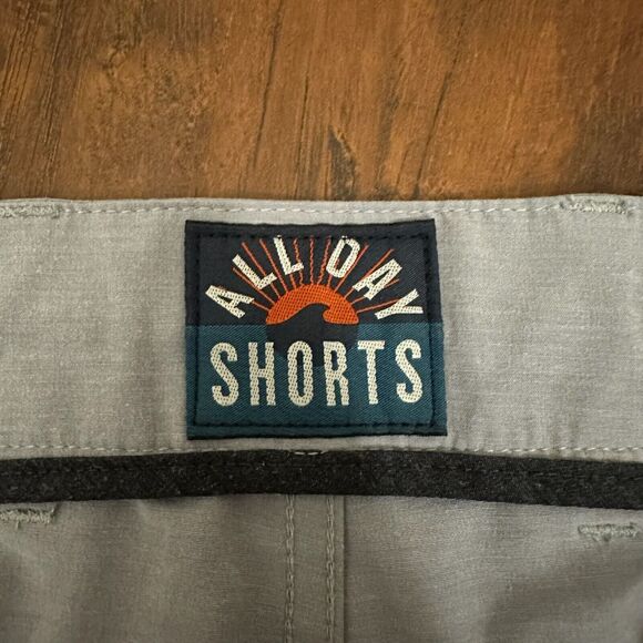 FAHERTY Belt Loop All Day 9" Shorts Drawstring in Grey - Picture 10 of 12
